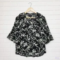 --- 5 000 一つ... フリーサイズ 66 サイズ フラワー シフォン ブラウス 519