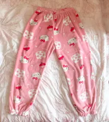 ハローキティ マイクロファイバー 睡眠 ズボン ヴィンテージ y2k ルームウェア パジャマ Sanrio サンリオ ギャル ロギャル