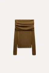 ZARA ザラ オフショルダー ニットトップス