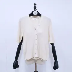 23ss LIST リスト ボタン ポイント レディース Vネック ニット