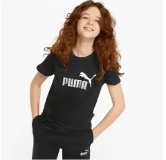 新品) PUMA プーマ ジュニア ESSENTIALS エッセンシャルズ ロゴ ノティド Tシャツ 160