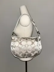 90年代 コーチ Y2K オールホワイト ショルダーバッグ