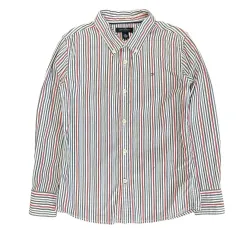 キッズ Tommy Hilfiger(トミーヒルフィガー) ストライプ 長袖 シャツ 10