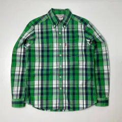 LEVI'S(リーバイス) 赤タブ 長袖 チェック シャツ 緑 M