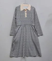 傷なしヴィンテージ レディース ONE PIECE 春 秋 ブラック 91822