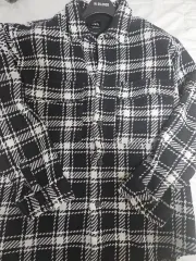 ZARA ザラ オーバーサイズシャツ ジャケット ツイード CHECK 新品 L