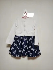 女児 120 ジャケット ＋ ワンピース セット