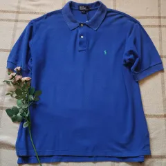 90s ポロ ラルフローレン USA ビック襟 カラーTシャツ ポロTシャツ L