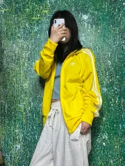 adidas(アディダス) ファイヤーバード 黄色 ジャージ XL