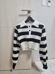 カラーニットTシャツ