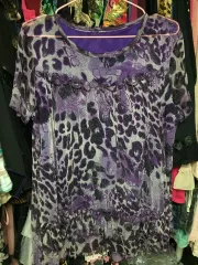 ヴィンテージ ギャル オリエンタル レオパード トップス