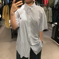 (593) POLO ポロ ラルフローレン ストライプ 半袖シャツ