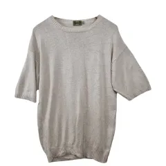 UNIQLO UNIQLO(ユニクロ) ベージュ ニット UNI L コットン 100 %