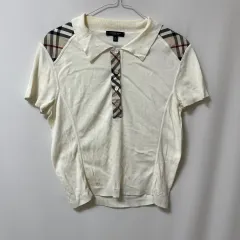 M BURBERRY(バーバリー ) ロンドン レディース ノヴァチェック 半袖 カラーTシャツ