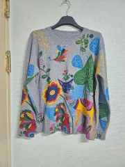 新品 55-66 柔らかい ニット Tシャツ