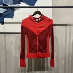 (85) ナイキ レディース Y2K ストリート 機能性 フードジップアップ ジャケット