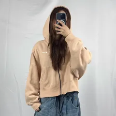 NIKE(ナイキ) クロップド ジップアップパーカー フード付き