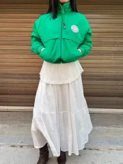 ADIDAS green track jacket ( M )