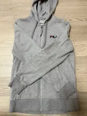 FILA(フィラ) グレー ジップアップパーカー フード付き 95 ( M )
