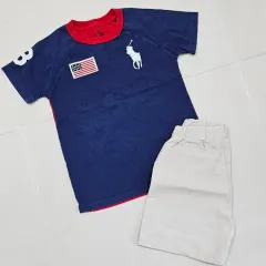 送料無料) ポロ 正規品 半袖/新品 ショーツ ( 130 ／ 6 7 三)