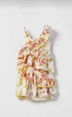 ザラキッズ フラワー フリル ONE PIECE 11-12y 新品