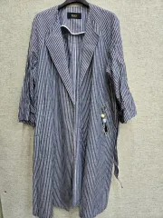 VISITINNEWYORK ストライプ コットンコート Free!