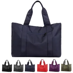 【人気商品】バッグ 大容量 ナイロン トート 2WAY 肩掛け 手提げ 6色 ユニセックス 防水