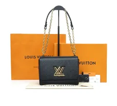 中古ブランド ルイヴィトン エピ ツイスト ブラック ゴールド M21113