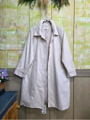 ルーズフィット 綿 ロングコート