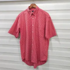 90s OLD UNIQLO 半袖 チェックシャツ- L