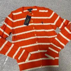 ポロガールズ ストライプ カーディガン ラージ