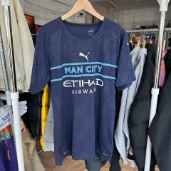 21 ー 22 マンチェスターシティ サード 支給品 No 17 もっと ブライナー 海外 2XL