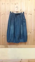 ※ カーヴィー フィット デニム ロング スカート 新品 ) *