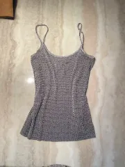 新品 H ＆ M セクシー リブ ノースリーブ リゾート ノースリーブカットソー リゾートスタイル HNM