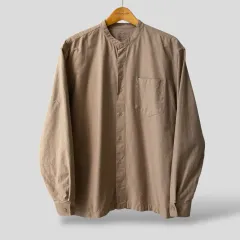(XXL)MUJI 無印良品 スタンドカラー シャツ