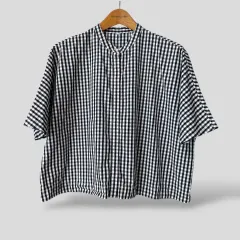女性 M ー L ) MUJI 無印良品 ギンガムチェック シャツ