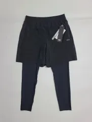 新品 K2 メンズ 接触冷感 クール 2in1 ハーフパンツ レギンス L (取り外し可能)
