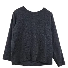 CHACHA 黒 長袖 Tシャツ L ポリエステル 100 %