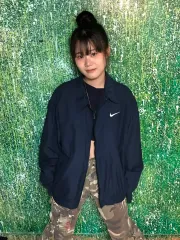 90s Nike(ナイキ） ネイビー ウインドブレーカー ブルゾン トラックジャケット L