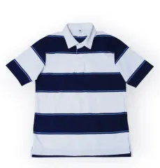 (ほぼ新品) UNIQLO ストライプ ポロ M ルーズフィット ユニセックス