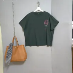 バレンシア ダークグリーン系 Tシャツ 55 n6609