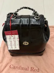 新品) Cardinal Red woo!ah!(ウア！)バッグ バックパック ブラックシルバー