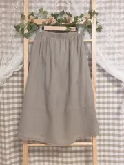 ヴィンテージ 森ガール 茶色 レース スカート