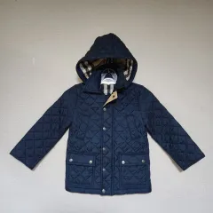 バーバリー キッズ キルティング アウター 男 4y