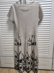 プリーツ フラワー ワンピース