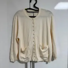 ZARA アイボリー カーディガン XL 新品 (タグ切り離しなし)