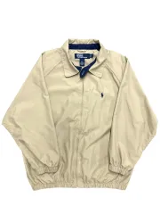 ポロ ラルフローレン（ POLO ） ベージュ 綿 スイングトップ ジャケット L