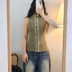 ( F ) TORRAZZO DONNA レディース ノースリーブ ジップアップ ベスト A3W222