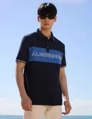 J.LINDEBERG(J.リンドバーグ) メンズ ゴルフ ポロシャツ ネイビー