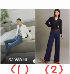 (@新品@)レディースデニム (ハイウエストデニム/セミワイドデニム)